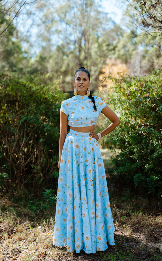 Sky Blue Skirt